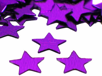 Star Confetti, Purple 1/4